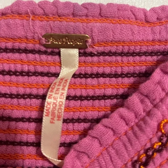 Free People Tory Embroidered Mini Dress Color: Island Flower Size M - Picture 4 of 4